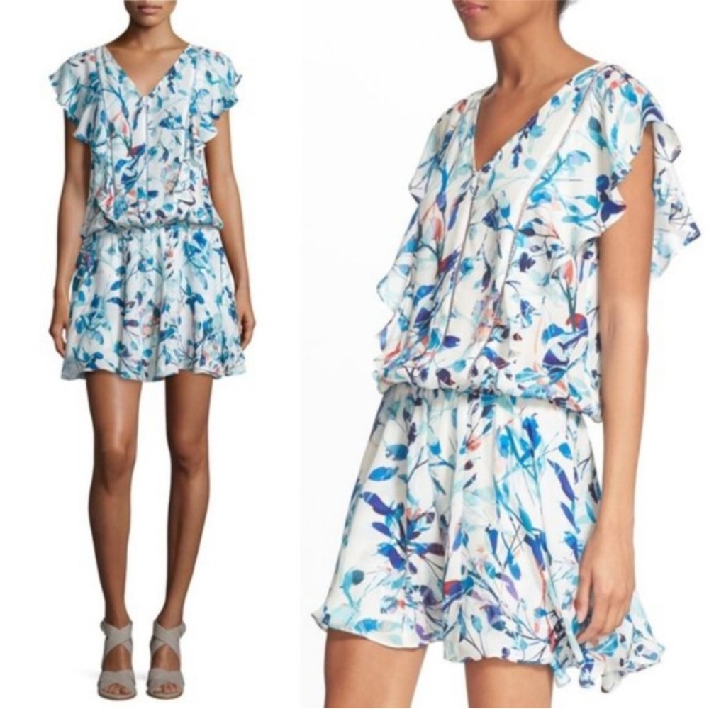 Parker Lana Drop Waist Silk Dress in Catalonia size S- Like new!